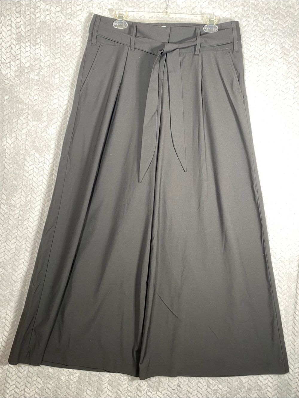 Vintage Old Navy Y2K Low Waist Wide Leg Dress Pant Dark Gray Trousers Size 8 Reg